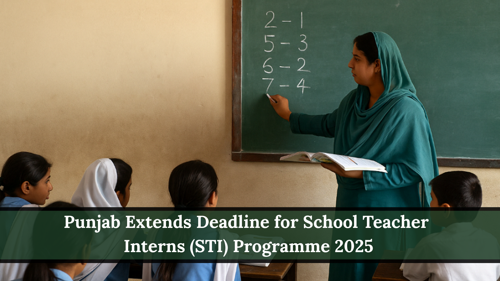 Punjab Extends Deadline for School Teacher Interns (STI) Programme 2025