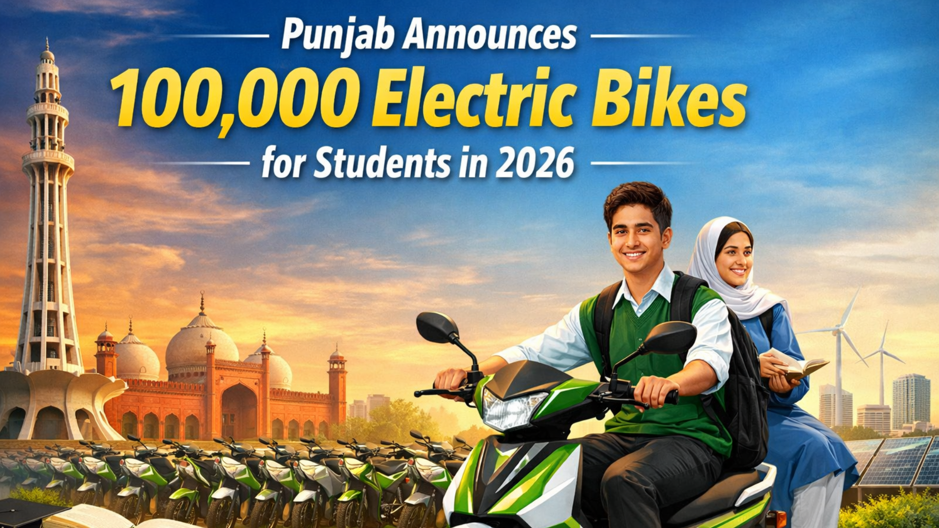 Punjab Announces 100,000 Electric Bikes for Students in 2026